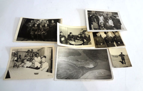 Lote de 7 fotografías de miembros de la Luftwaffe