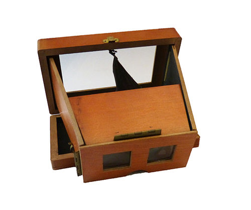 Foldable stereoscopic viewfinder