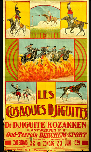 1929 advertising poster for Les Cosaques Djiguites