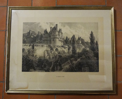 Grabado de Le Chateau d'Ussé