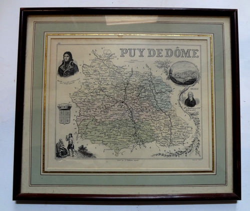 Grabado del Puy de Dôme s. XIX