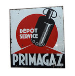Cartel metálico esmaltado de Primagaz
