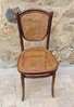 Thonet wooden and wicker chair