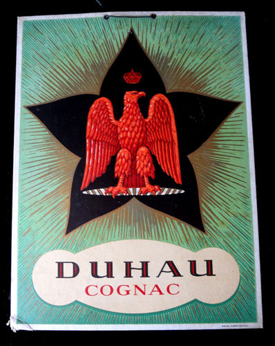 Cartel publicitario de Duhau cognac