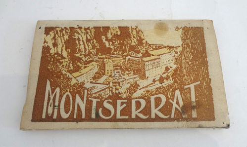 Librito con 18 postales de Montserrat