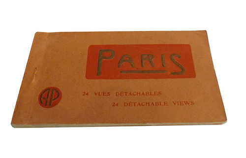 Llibret amb 24 postals de París