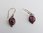 Silver earrings with amethysts