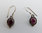 Silver earrings with amethysts