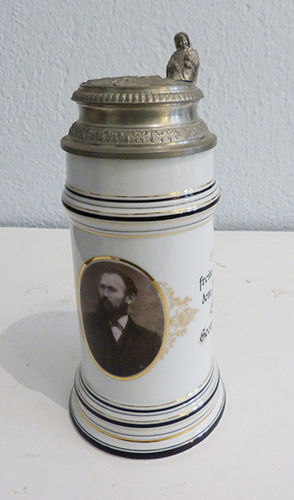 German beer mug Porcelain