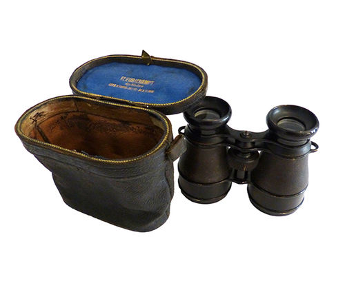 Military binoculars with box