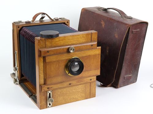 Wood folding camera
