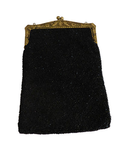 Black silk bag with little glitters