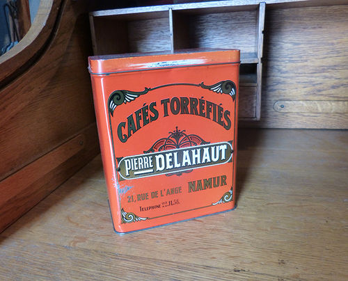 Pierre Delahaut coffee tin box