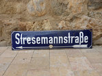 Placa de calle de Alemania