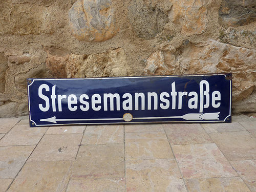 Placa de calle de Alemania