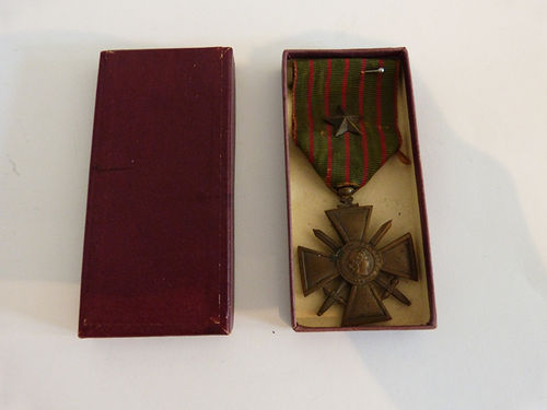 War Cross with a citation 14-18 (France)